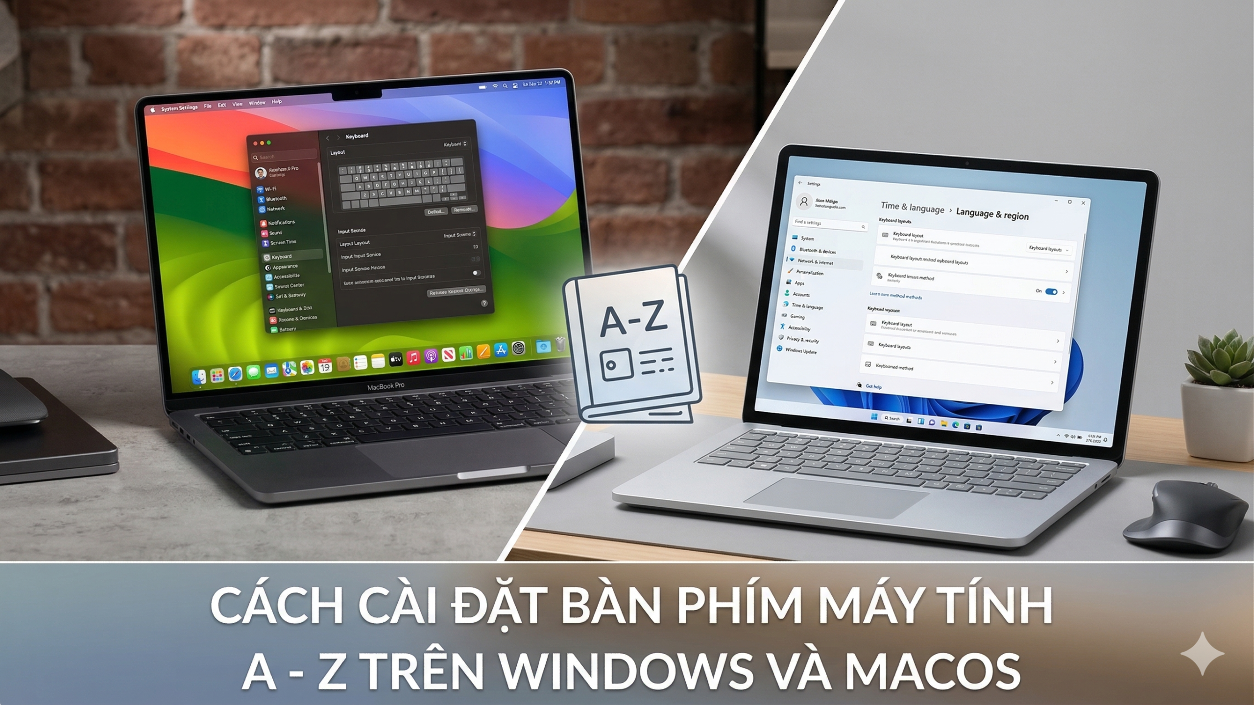 Cách cài đặt bàn phím máy tính